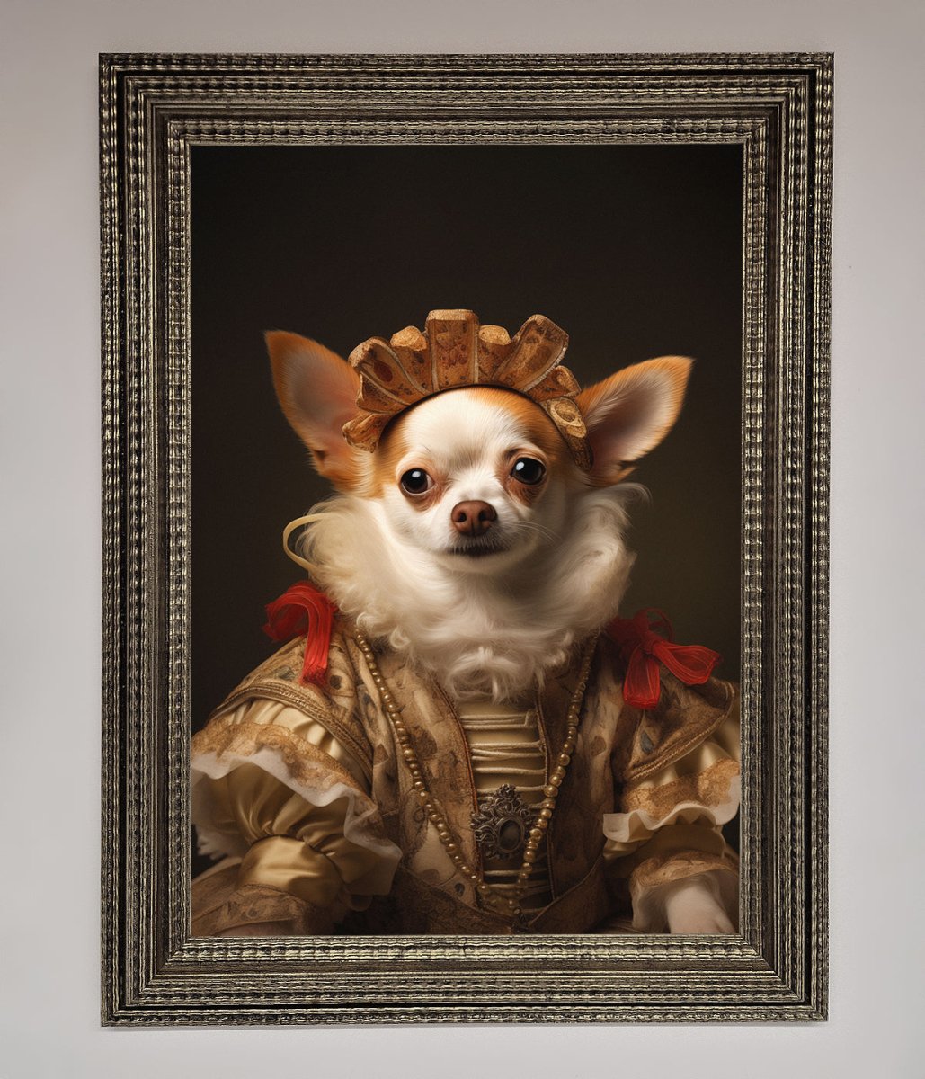 Renaissance Chihuahua Framed Print