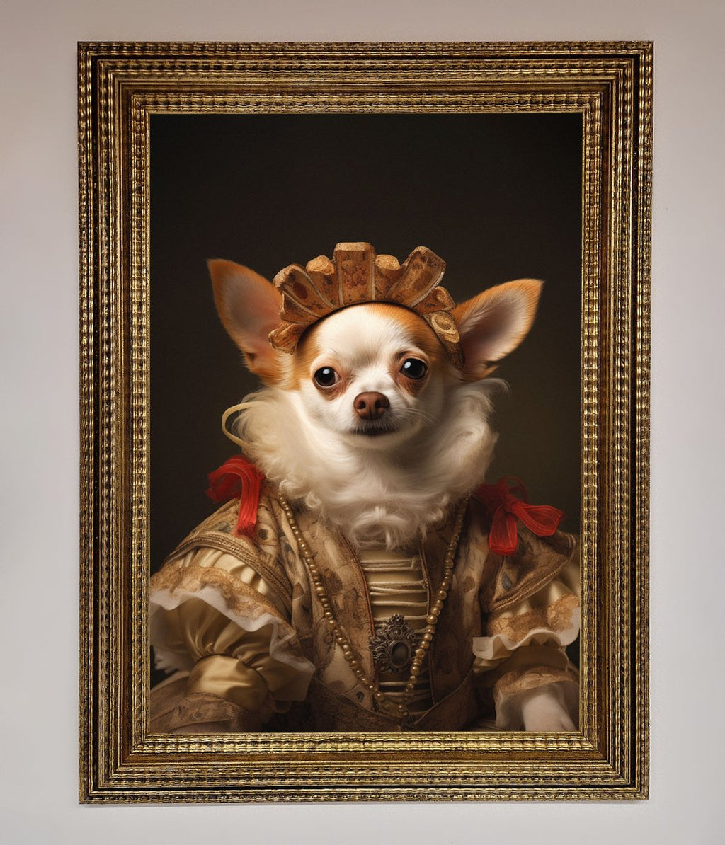 Renaissance Chihuahua Framed Print