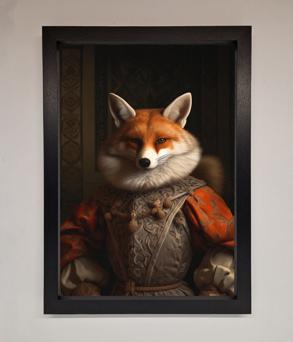 Renaissance Fox Framed Poster