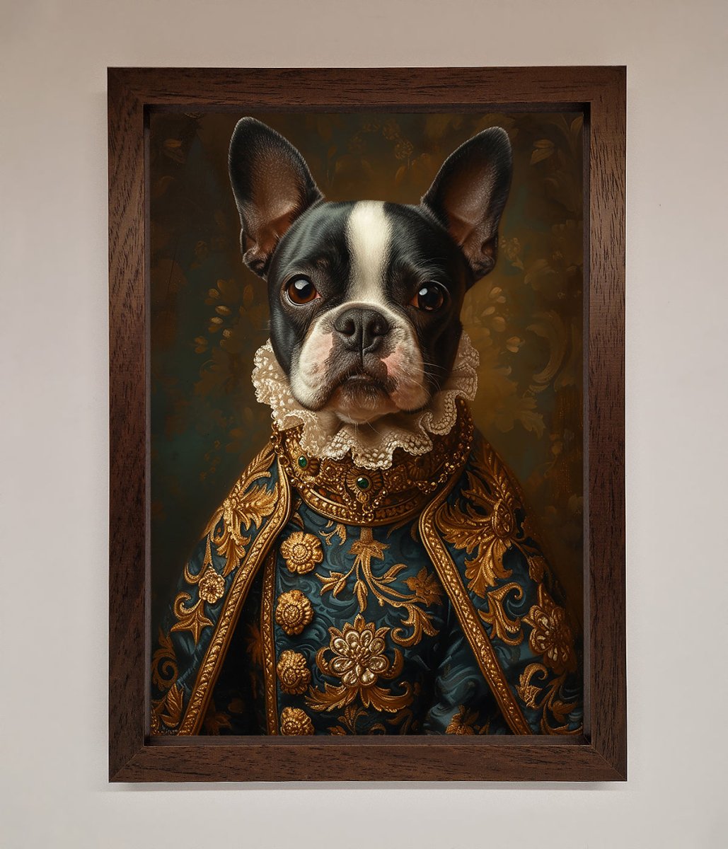 Renaissance French Bulldog Framed Print