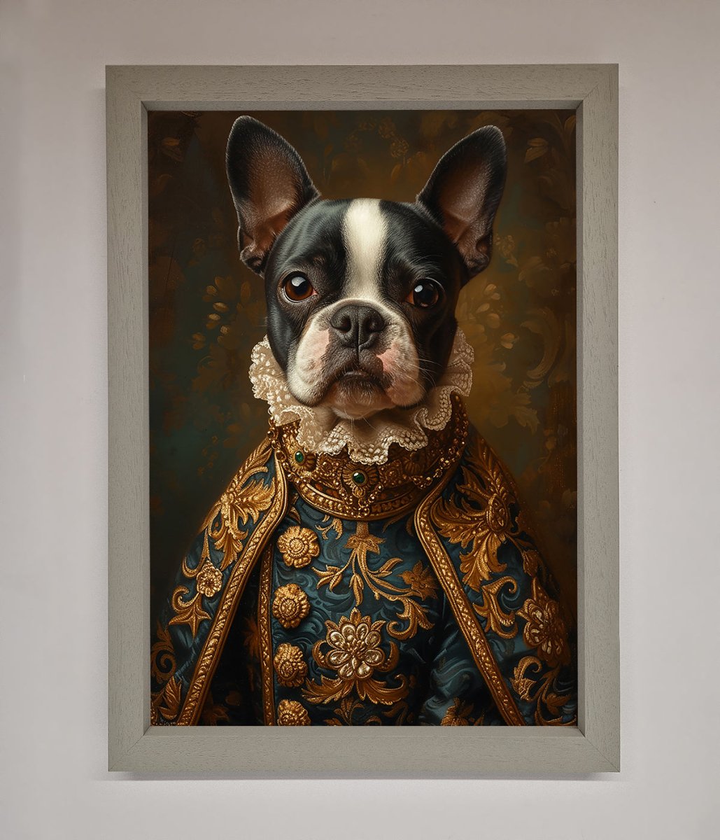 Renaissance French Bulldog Framed Print