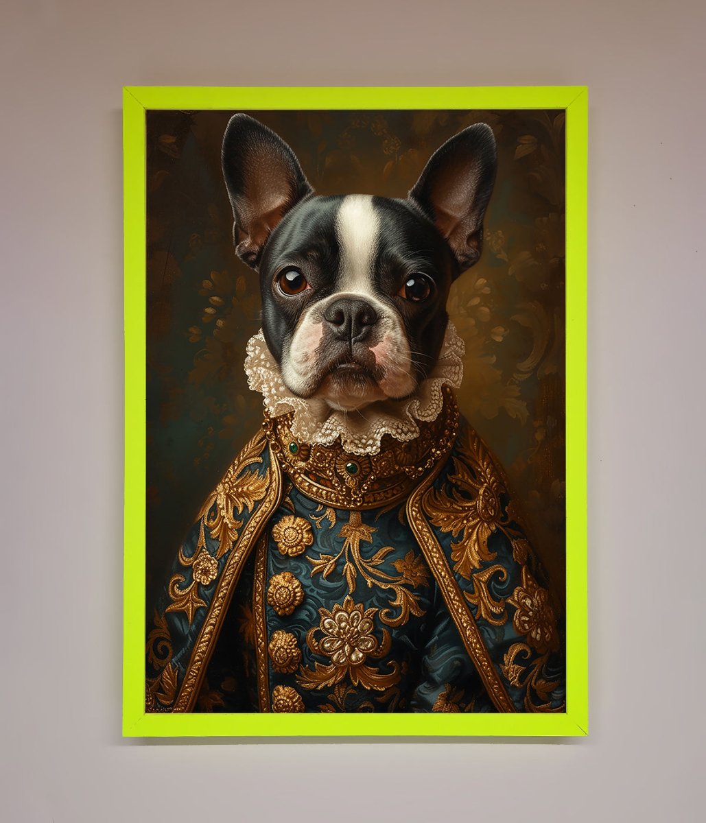 Renaissance French Bulldog Framed Print