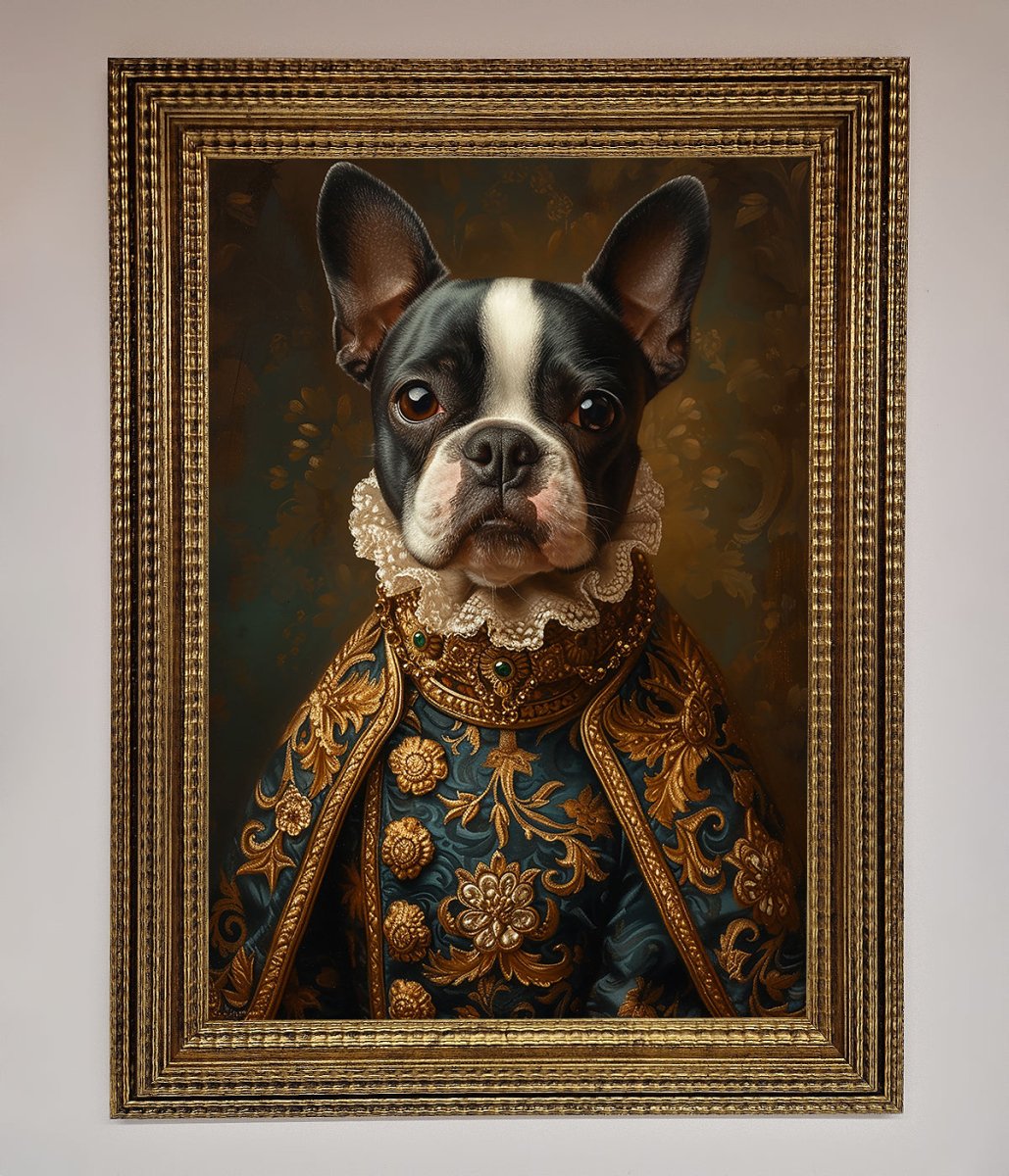 Renaissance French Bulldog Framed Print