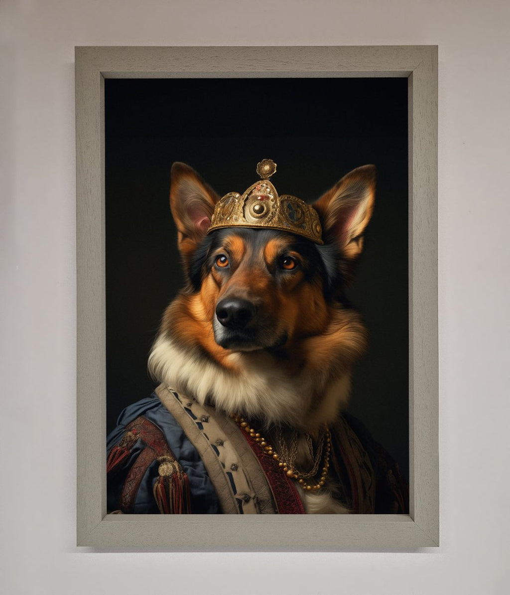 Renaissance German Shepherd Framed Wall Art