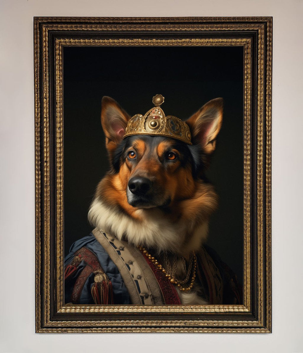 Renaissance German Shepherd Framed Wall Art