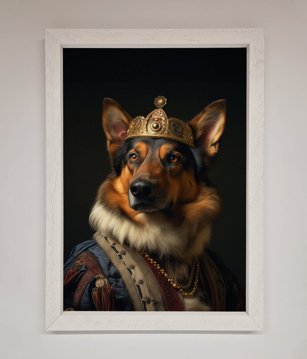 Renaissance German Shepherd Framed Wall Art