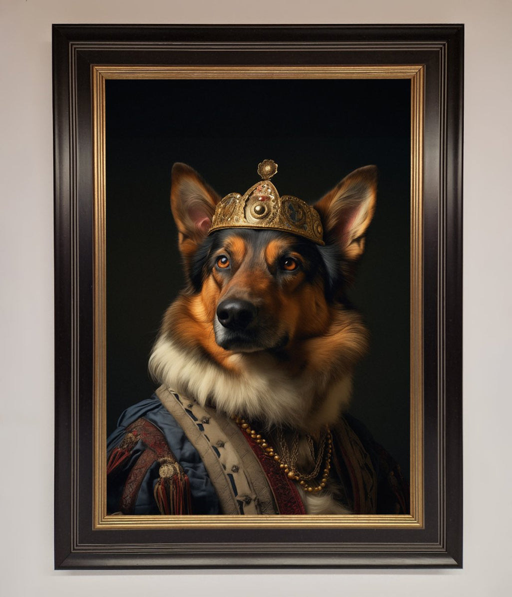 Renaissance German Shepherd Framed Wall Art