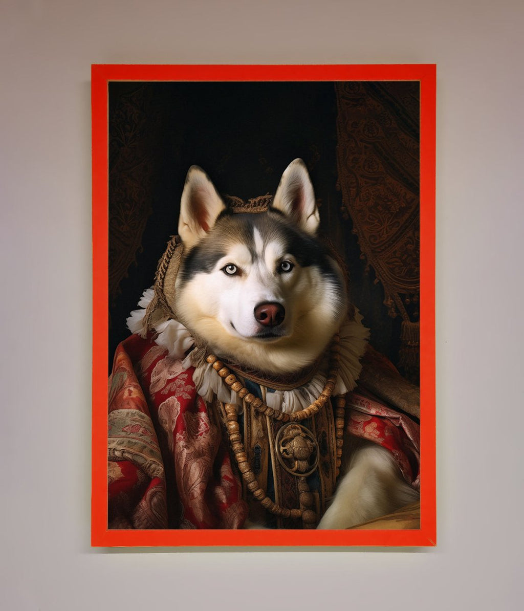 Renaissance Husky Framed Print