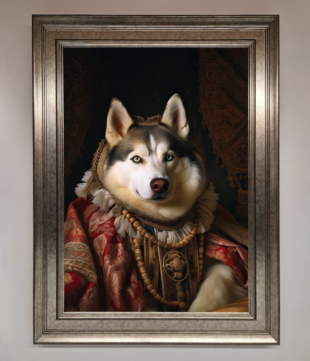 Renaissance Husky Framed Print