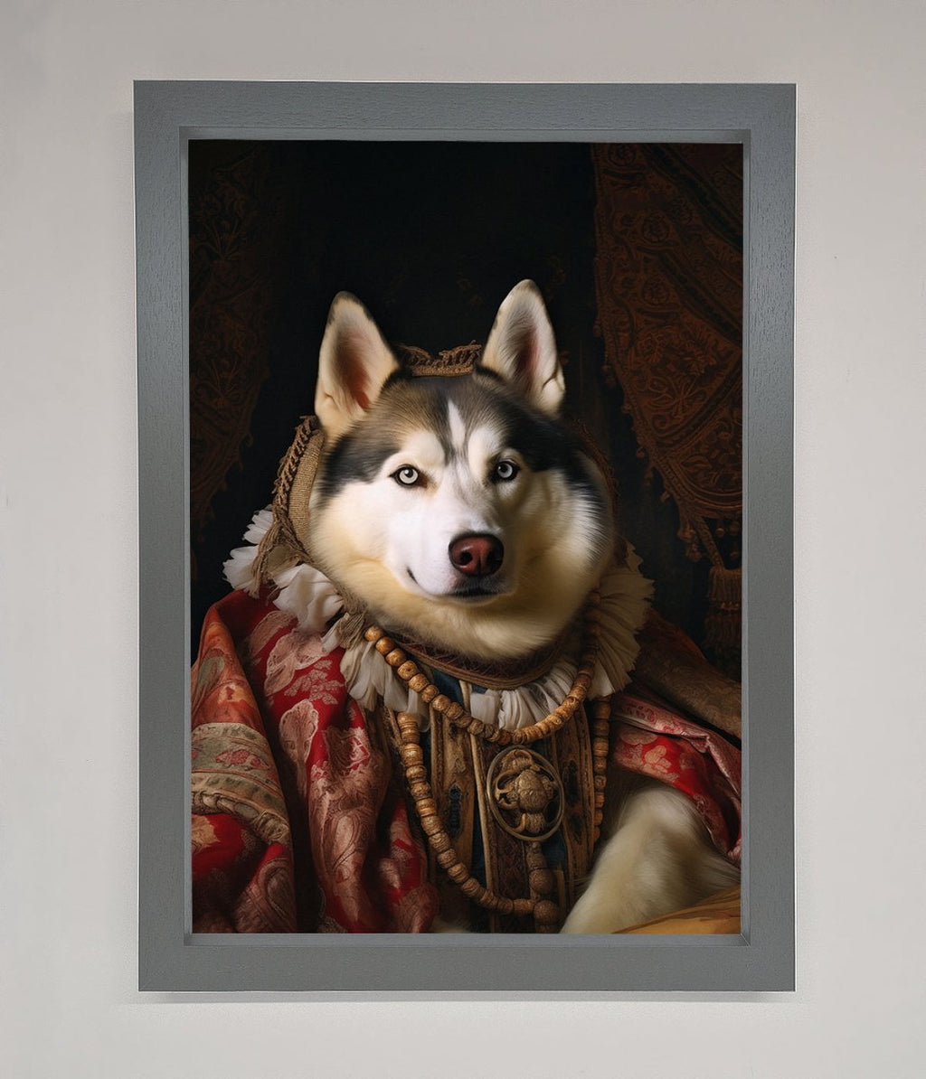 Renaissance Husky Framed Print
