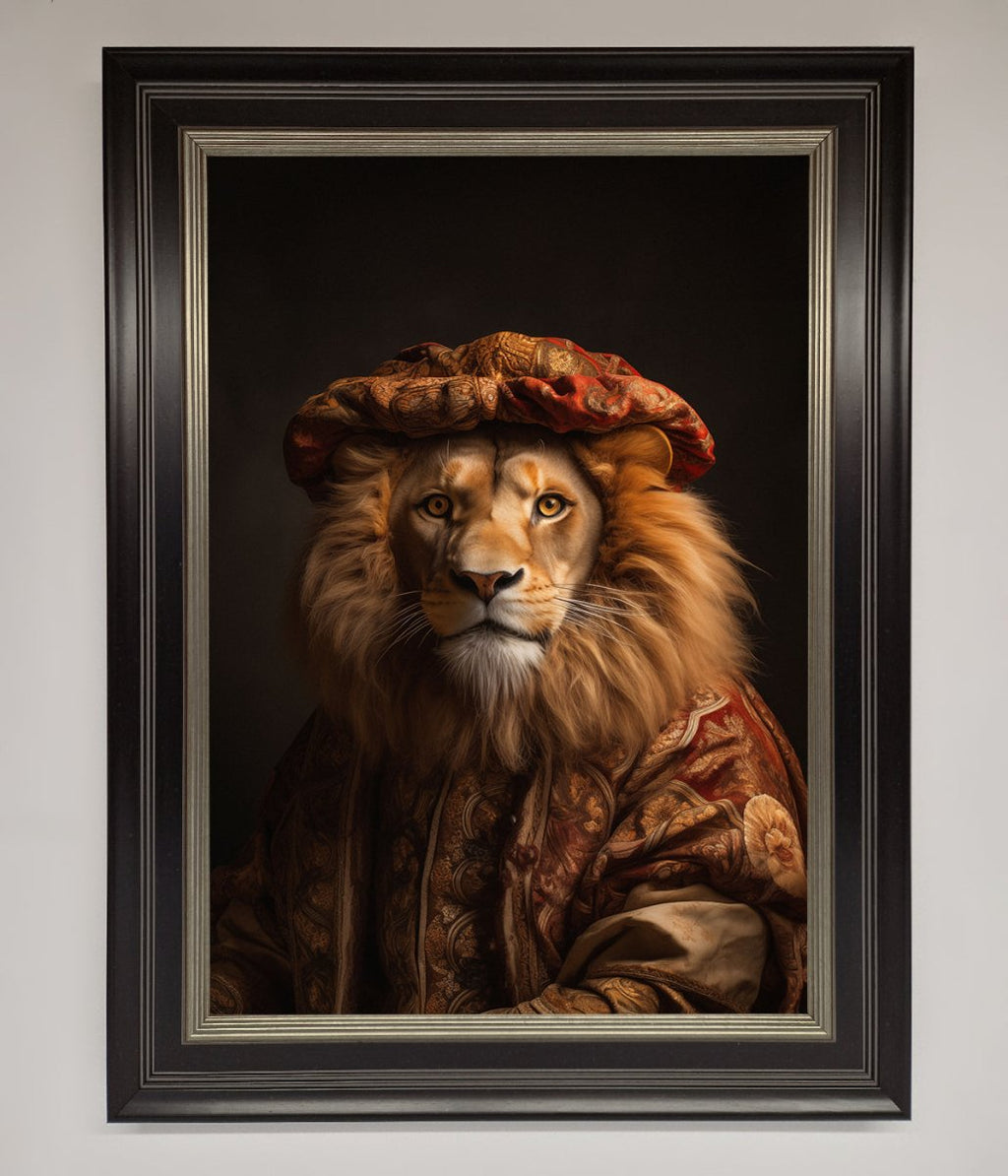 Renaissance Lion Framed Wall Art