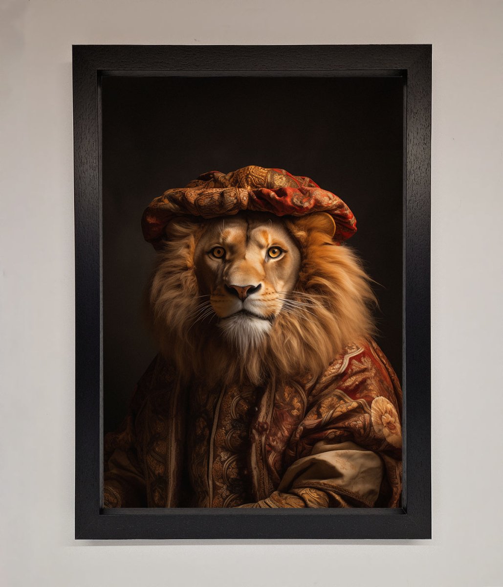 Renaissance Lion Framed Wall Art