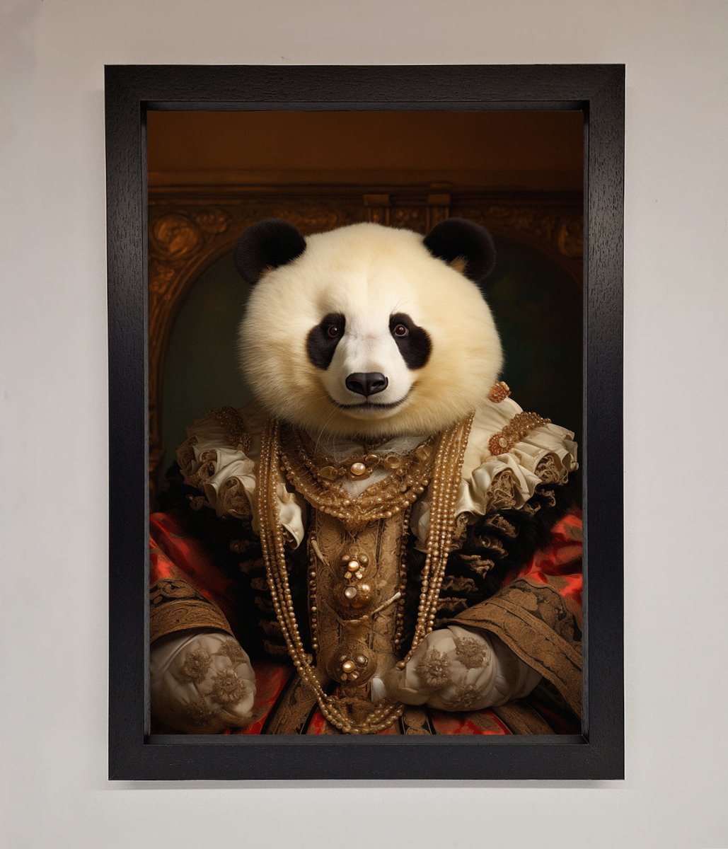 Renaissance Panda Framed Print