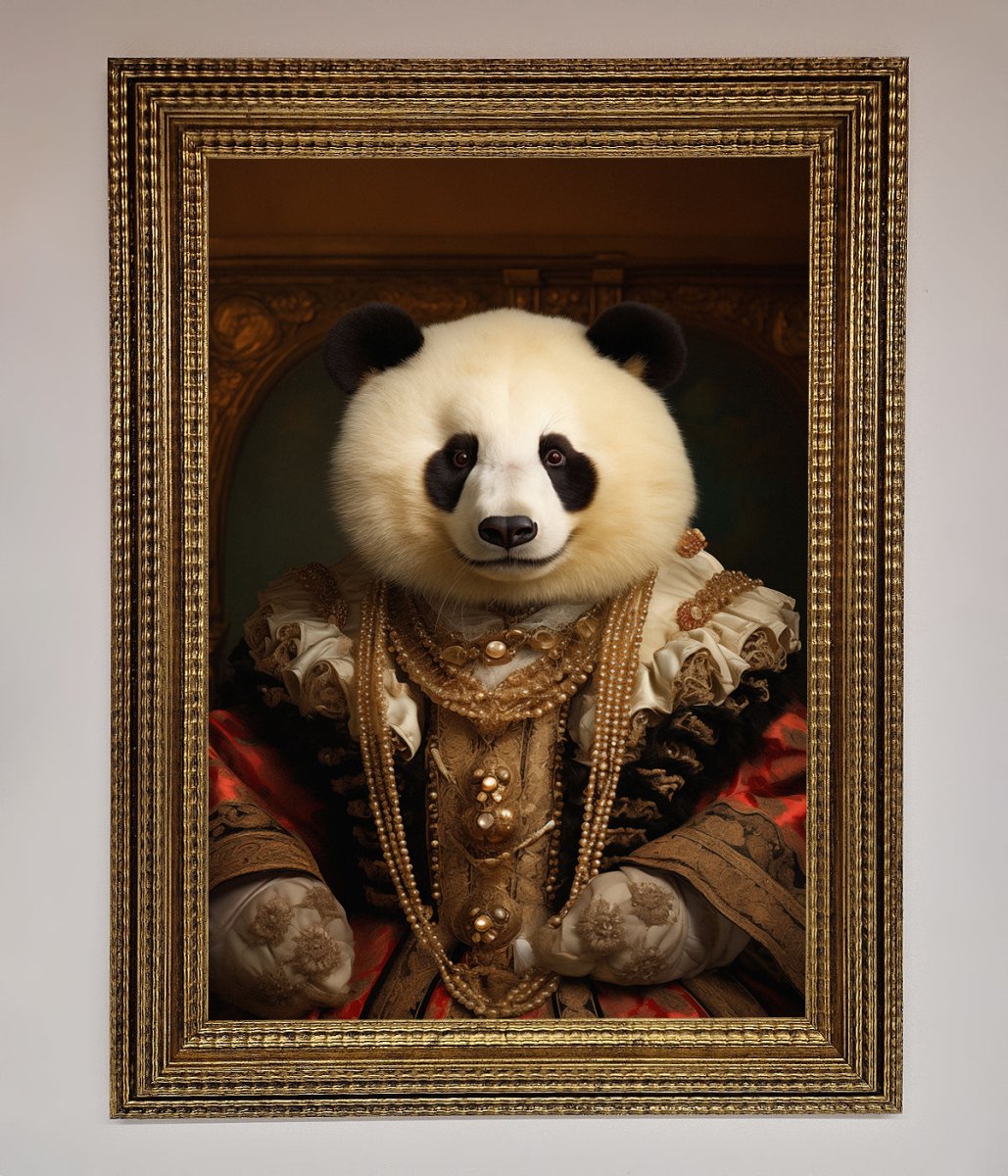 Renaissance Panda Framed Print