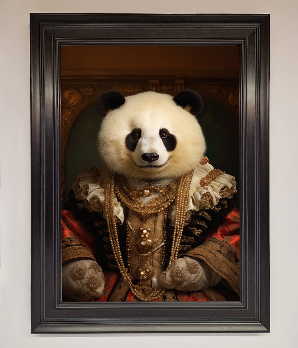 Renaissance Panda Framed Print