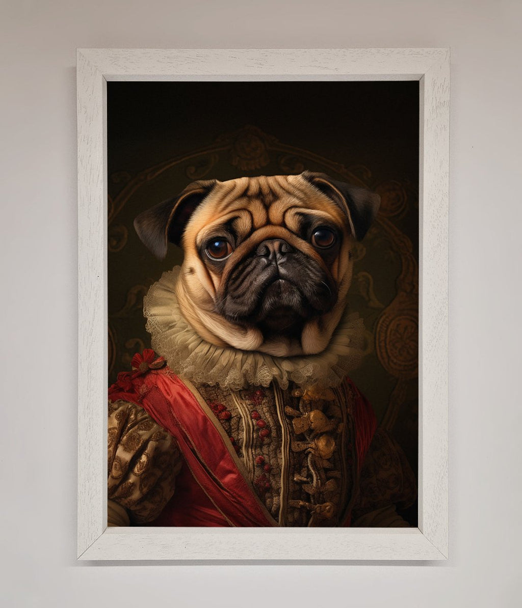 Renaissance Pugs Framed Poster