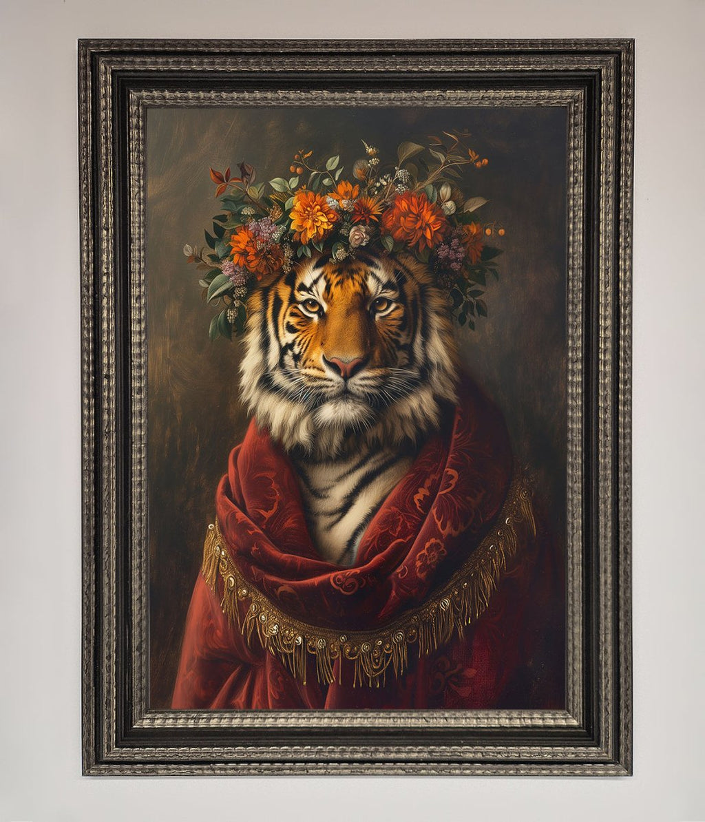 Renaissance Tiger Framed Wall Art