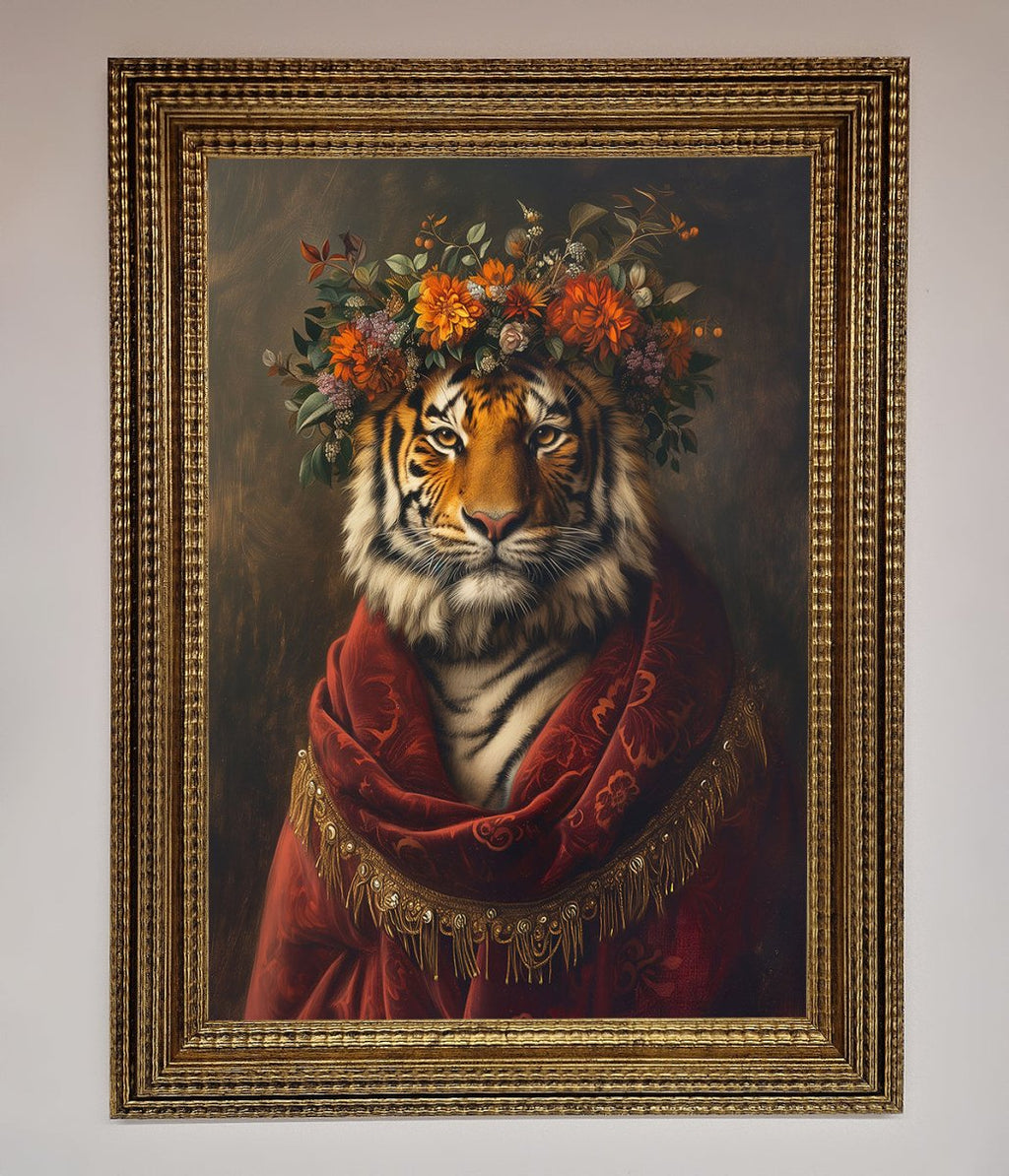 Renaissance Tiger Framed Wall Art