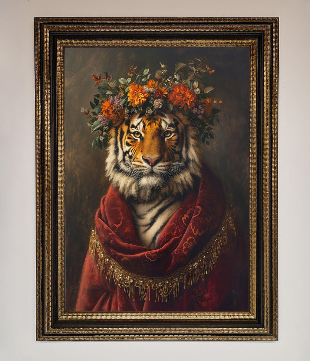 Renaissance Tiger Framed Wall Art