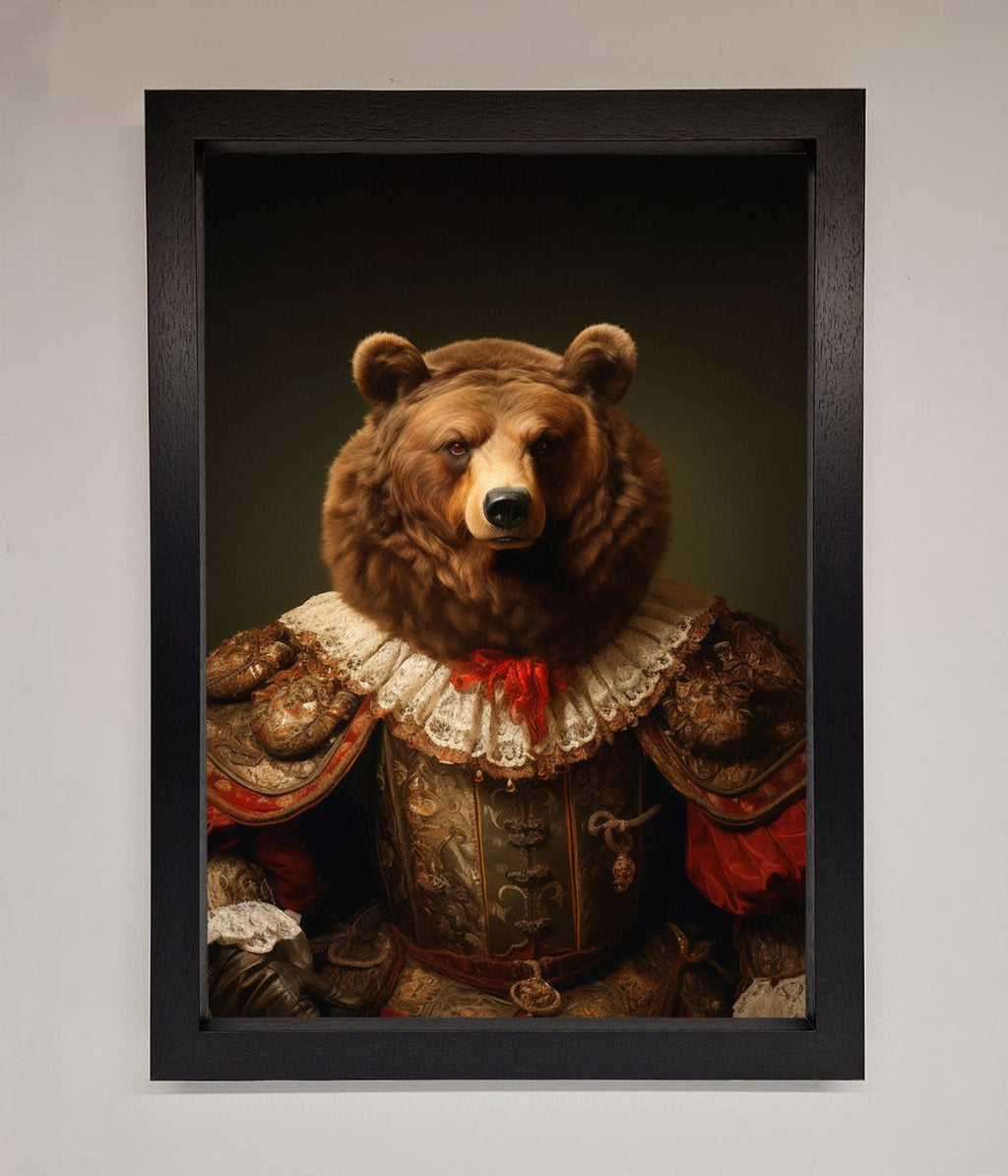 Rennaissance Bear Framed Poster