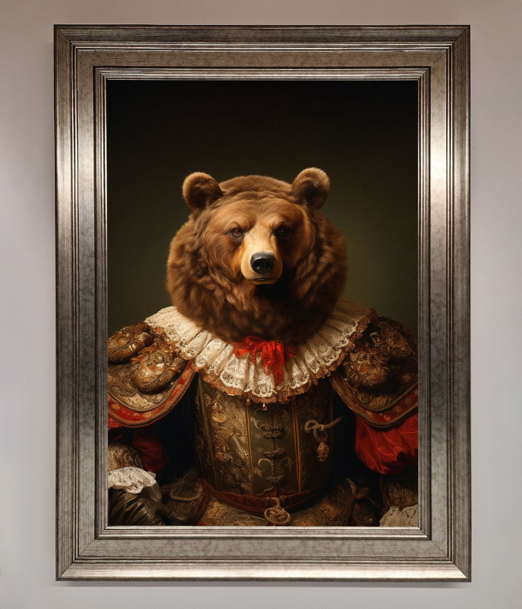 Rennaissance Bear Framed Poster