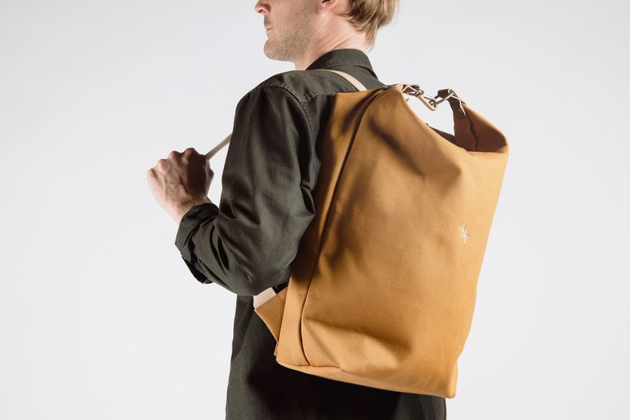 Eco-Friendly British Cotton Canvas Rucksack – Versatile & Sustainable by Craftory at brixbailey.com