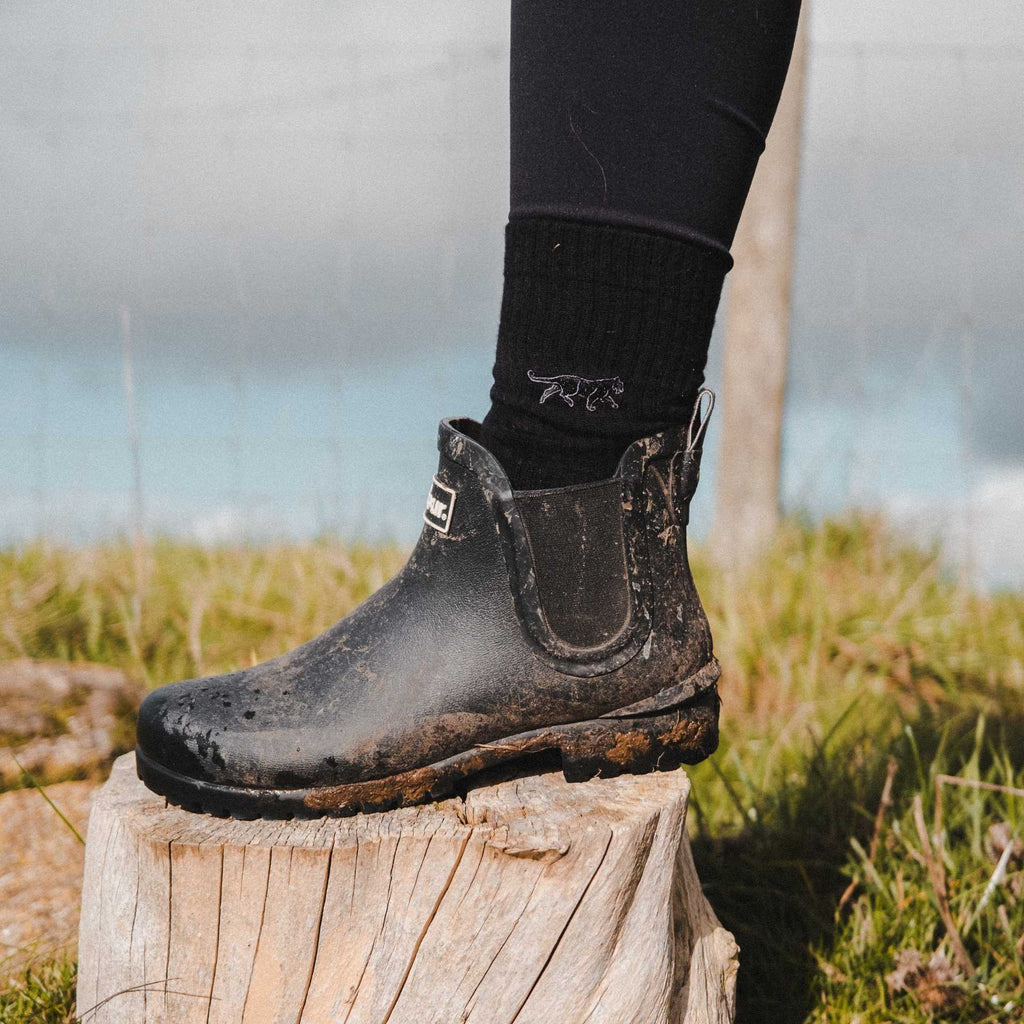 Save the Black Panthers Ribbed Bamboo Socks