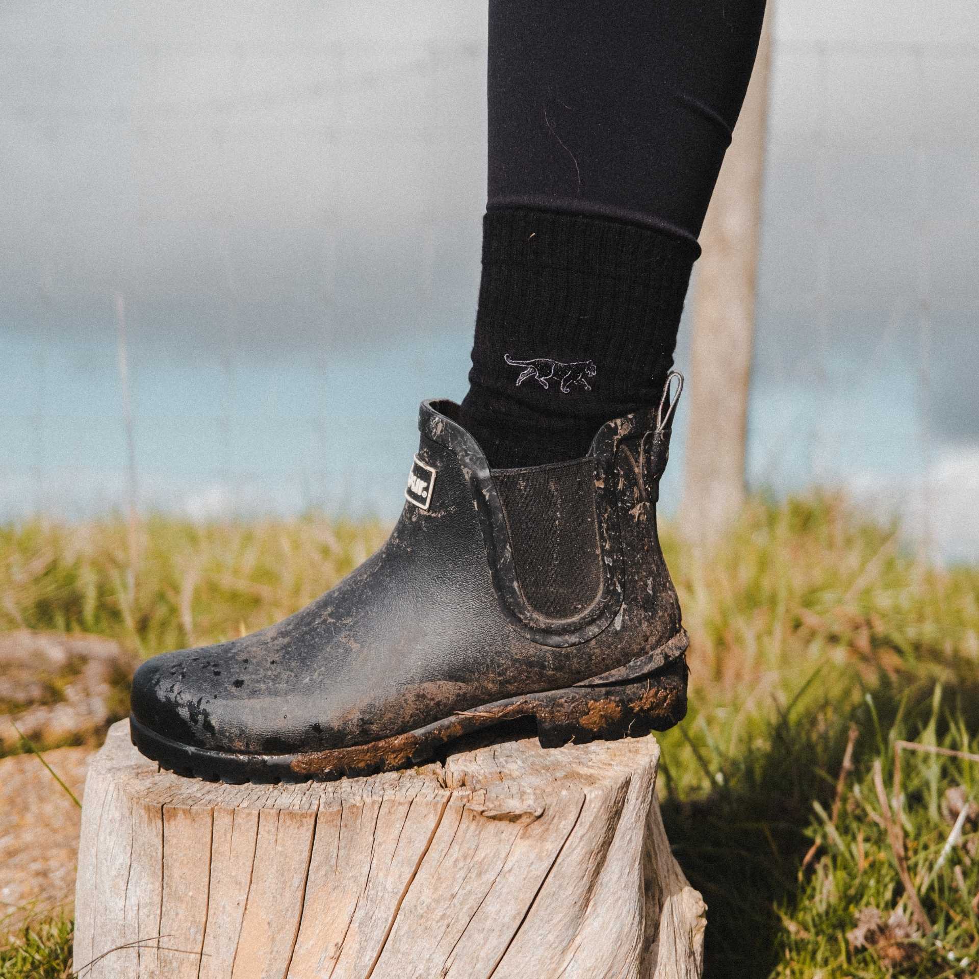 Save the Black Panthers Ribbed Bamboo Socks