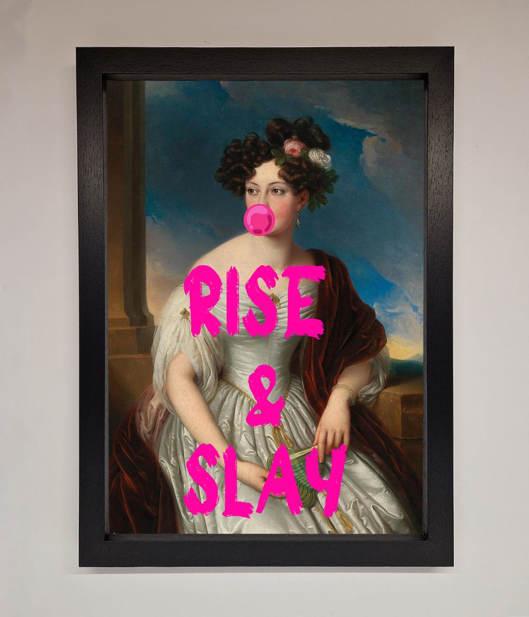 Rise And Slay Framed Wall Art