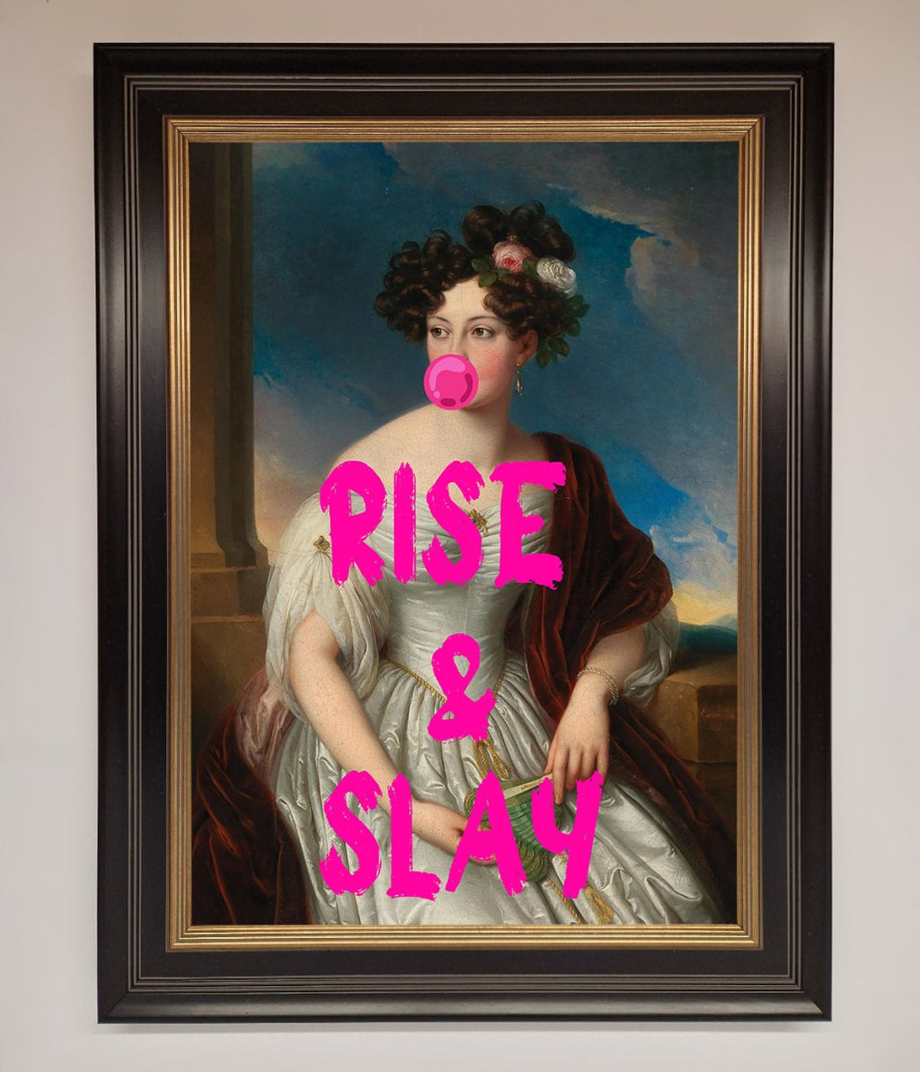 Rise And Slay Framed Wall Art