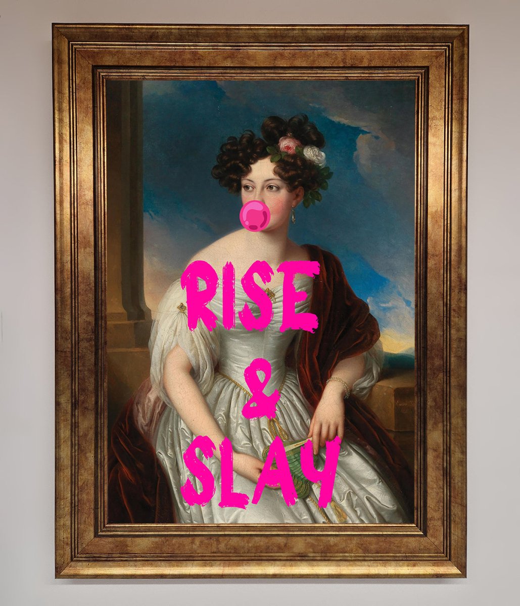 Rise And Slay Framed Wall Art