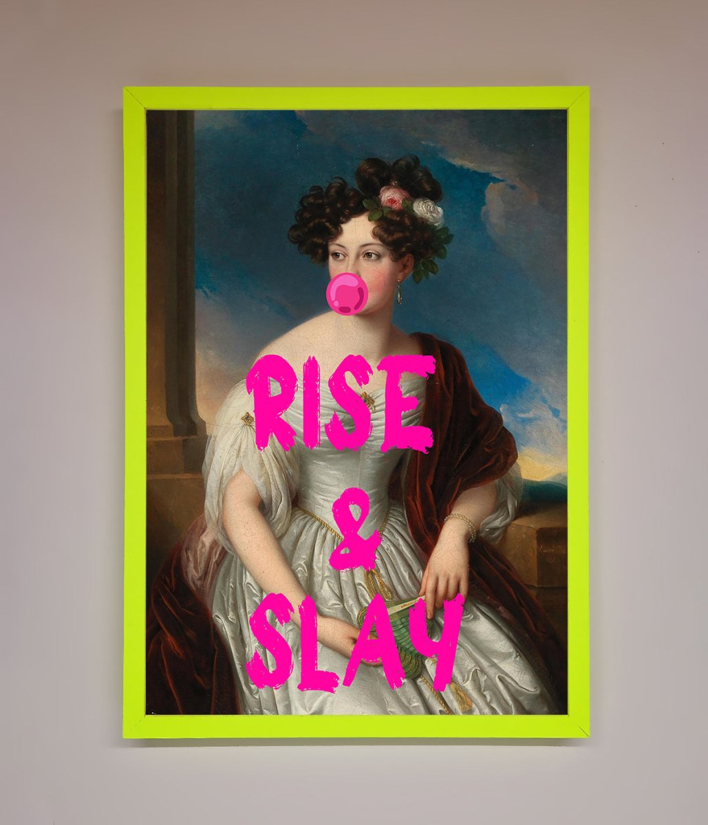 Rise And Slay Framed Wall Art