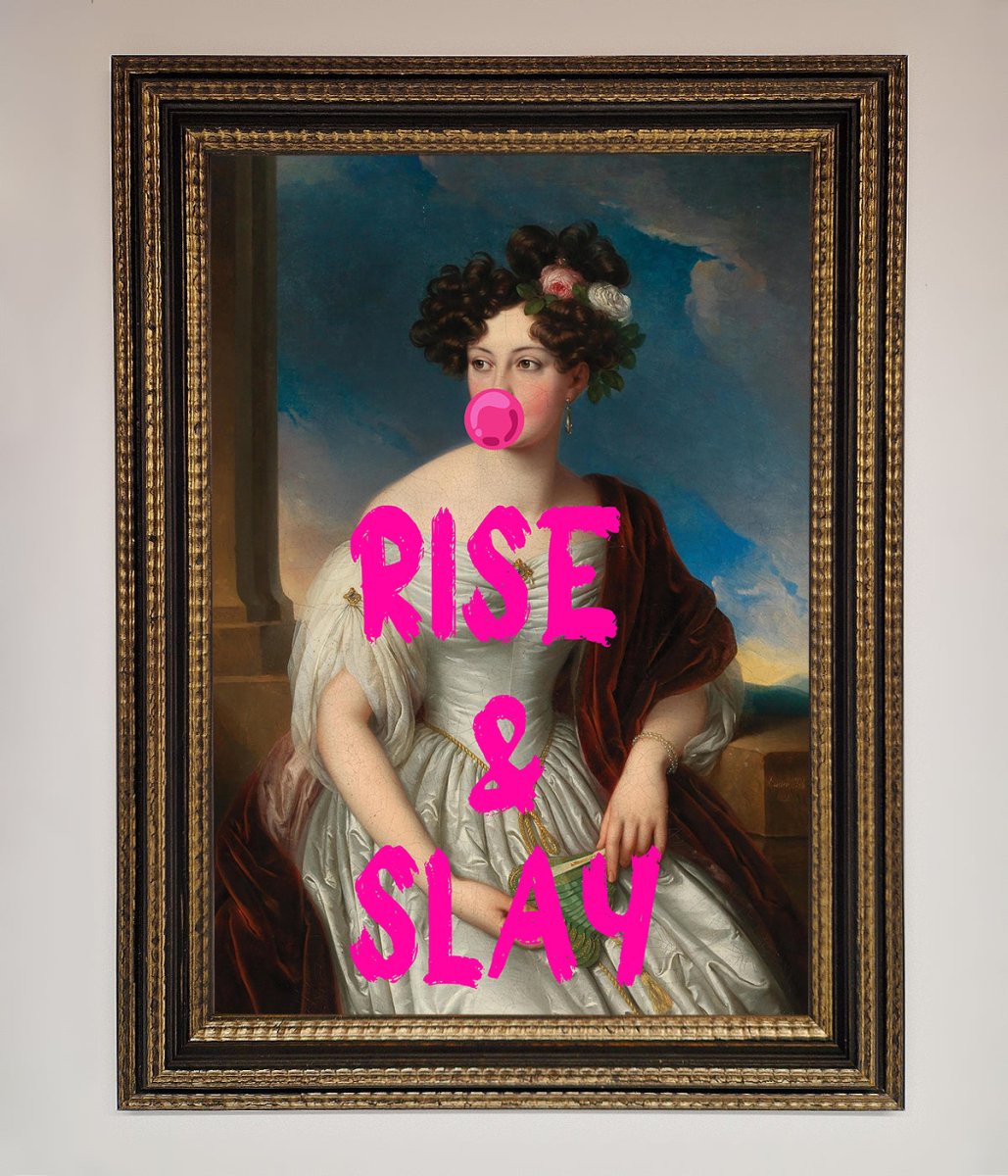 Rise And Slay Framed Wall Art