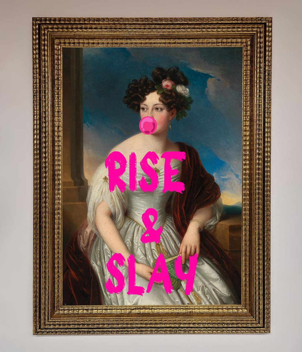 Rise And Slay Framed Wall Art