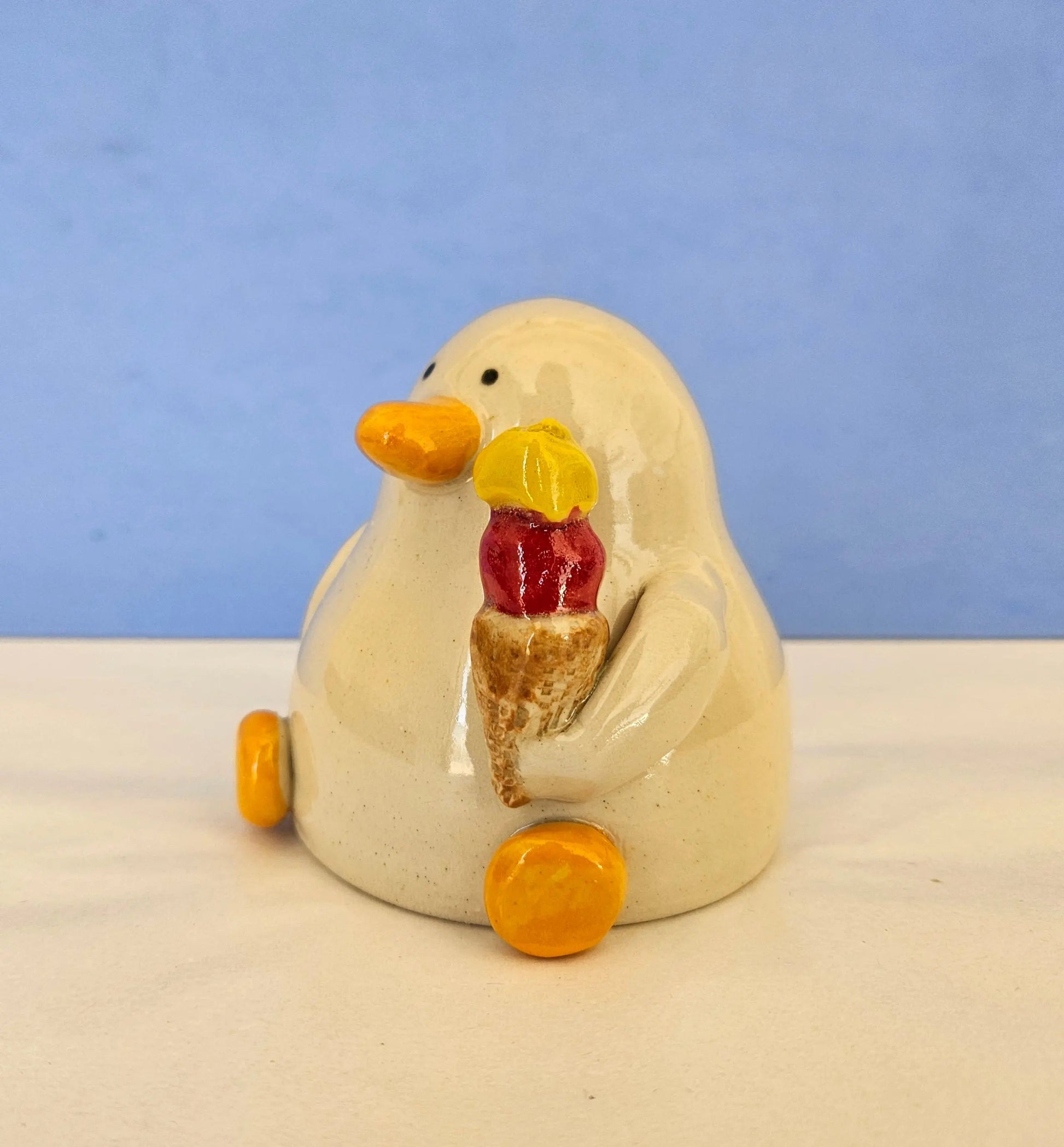 Joan with the Cone (Ice Cream Duck)