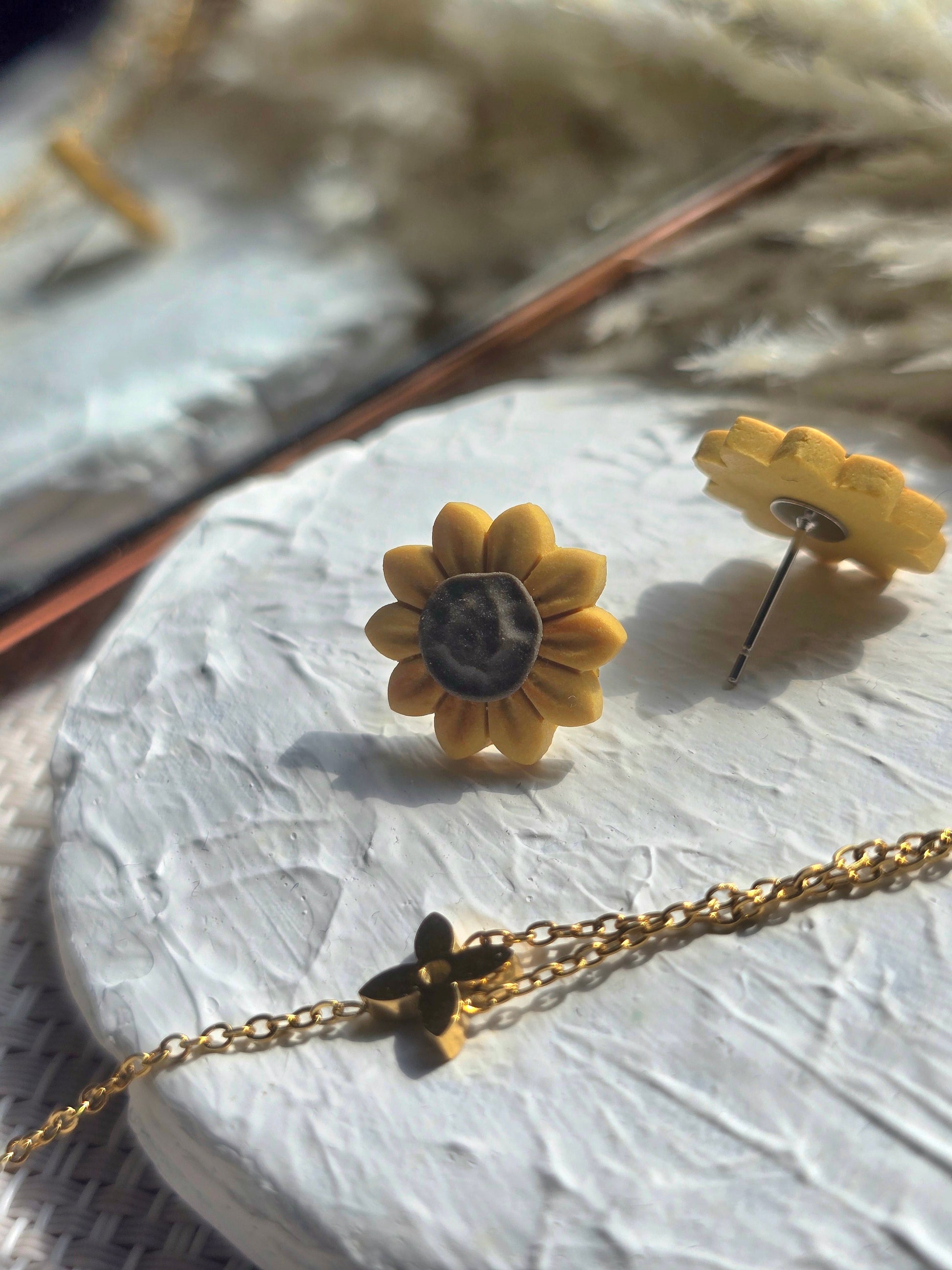 Sunflower Stud Earrings