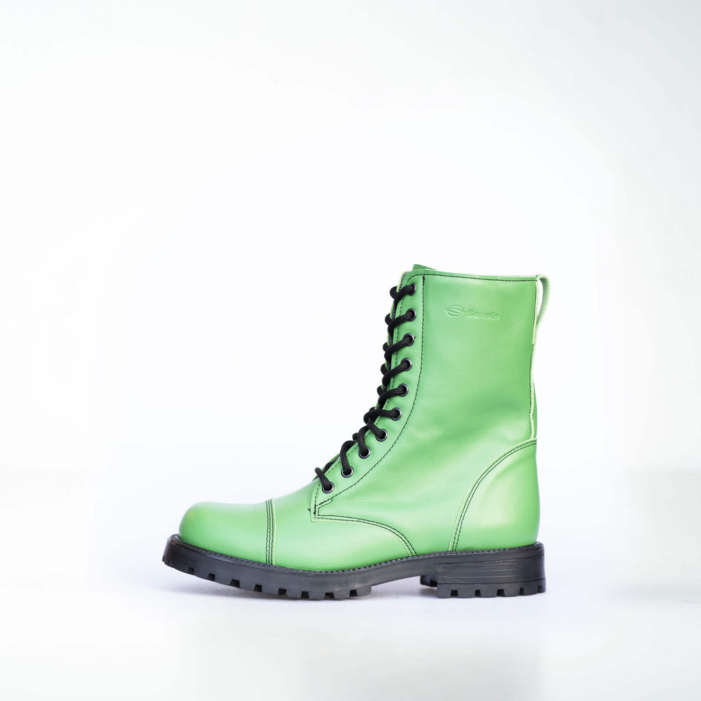 511 Granny Smiths Boots – Durable, Stylish Green Leather by Samelin at www.brixbailey.com