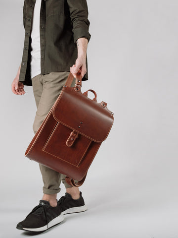 Versatile Leather Rucksack – Stylish & Functional Design by Craftory at brixbailey.com