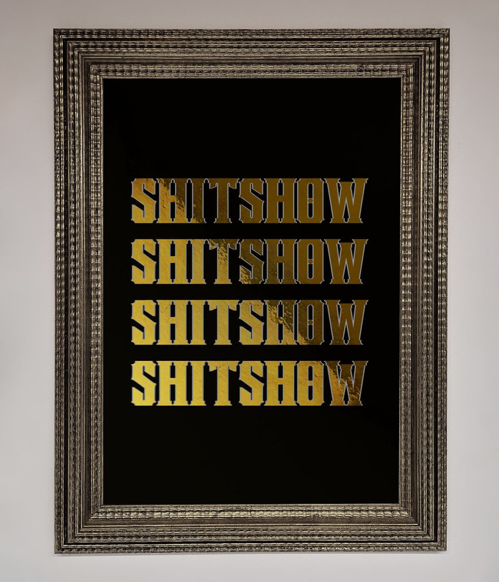 Rude Quote Foil Print