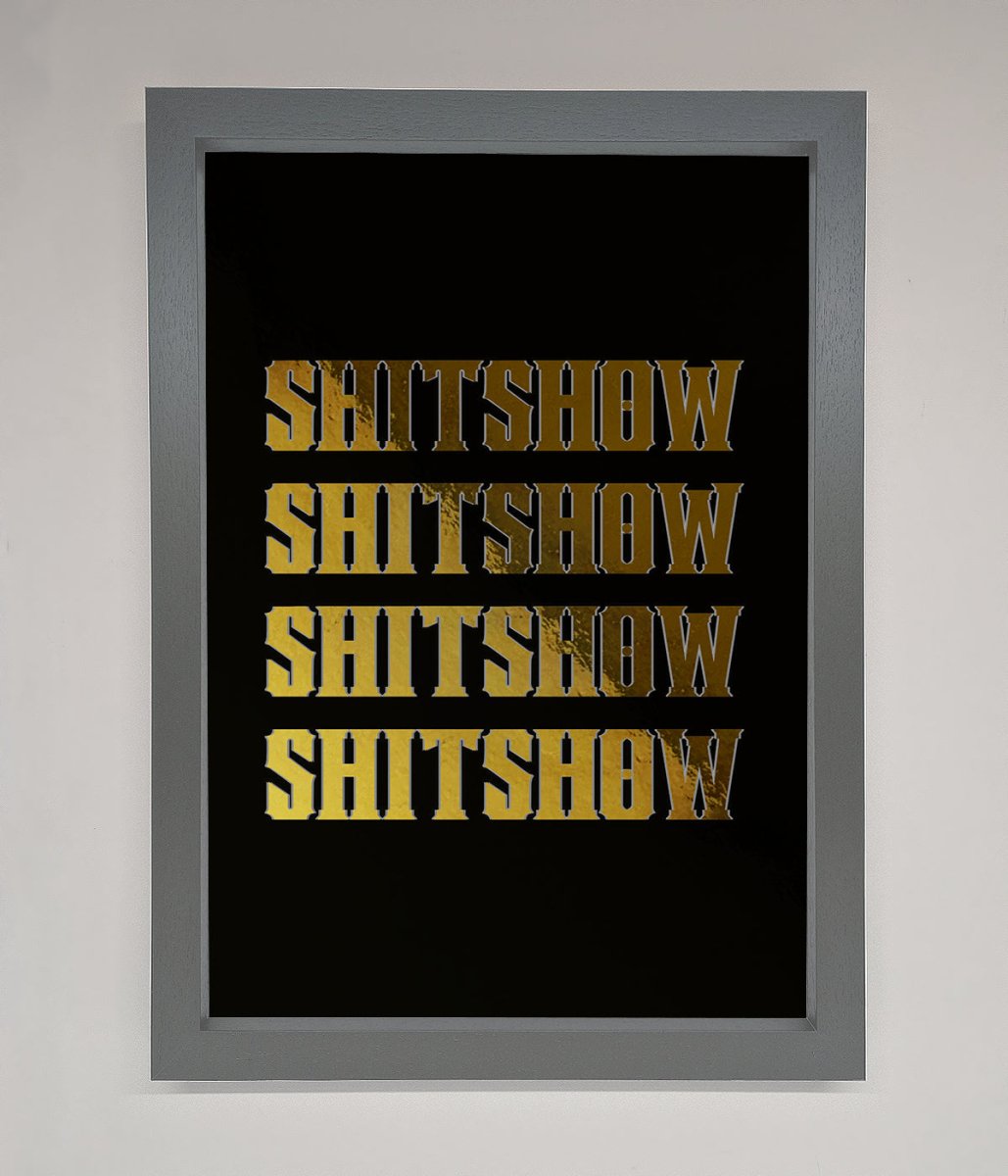 Rude Quote Foil Print