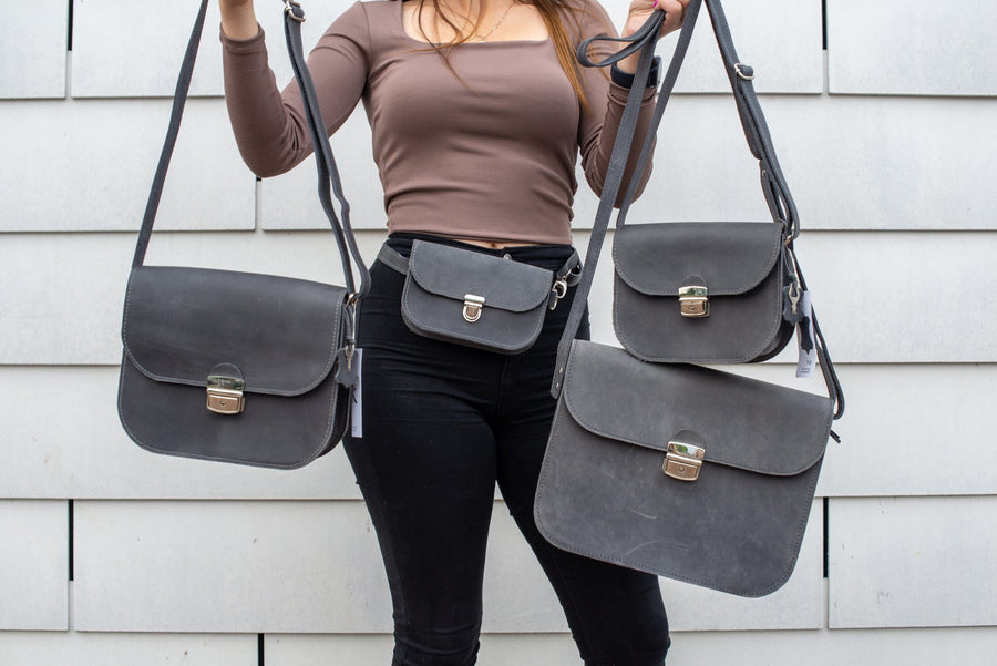 Vintage-Inspired Classic Cut Saddle Bag – Durable & Stylish by Zelma Kraft at brixbailey.com