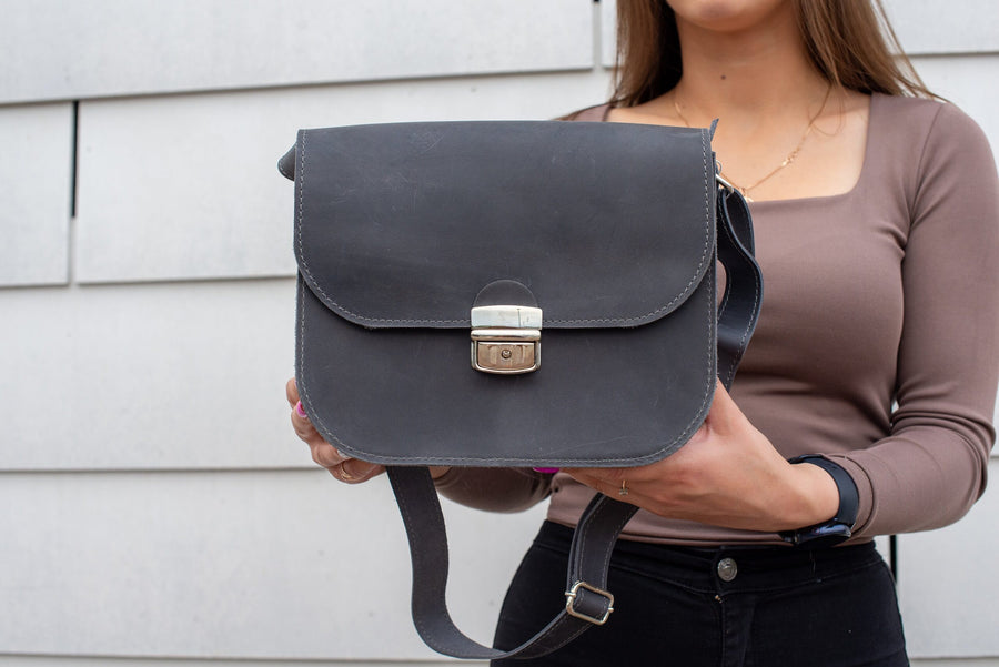 Vintage Inspired Saddle Bag – Stylish & Functional Leather by Zelma Kraft at brixbailey.com