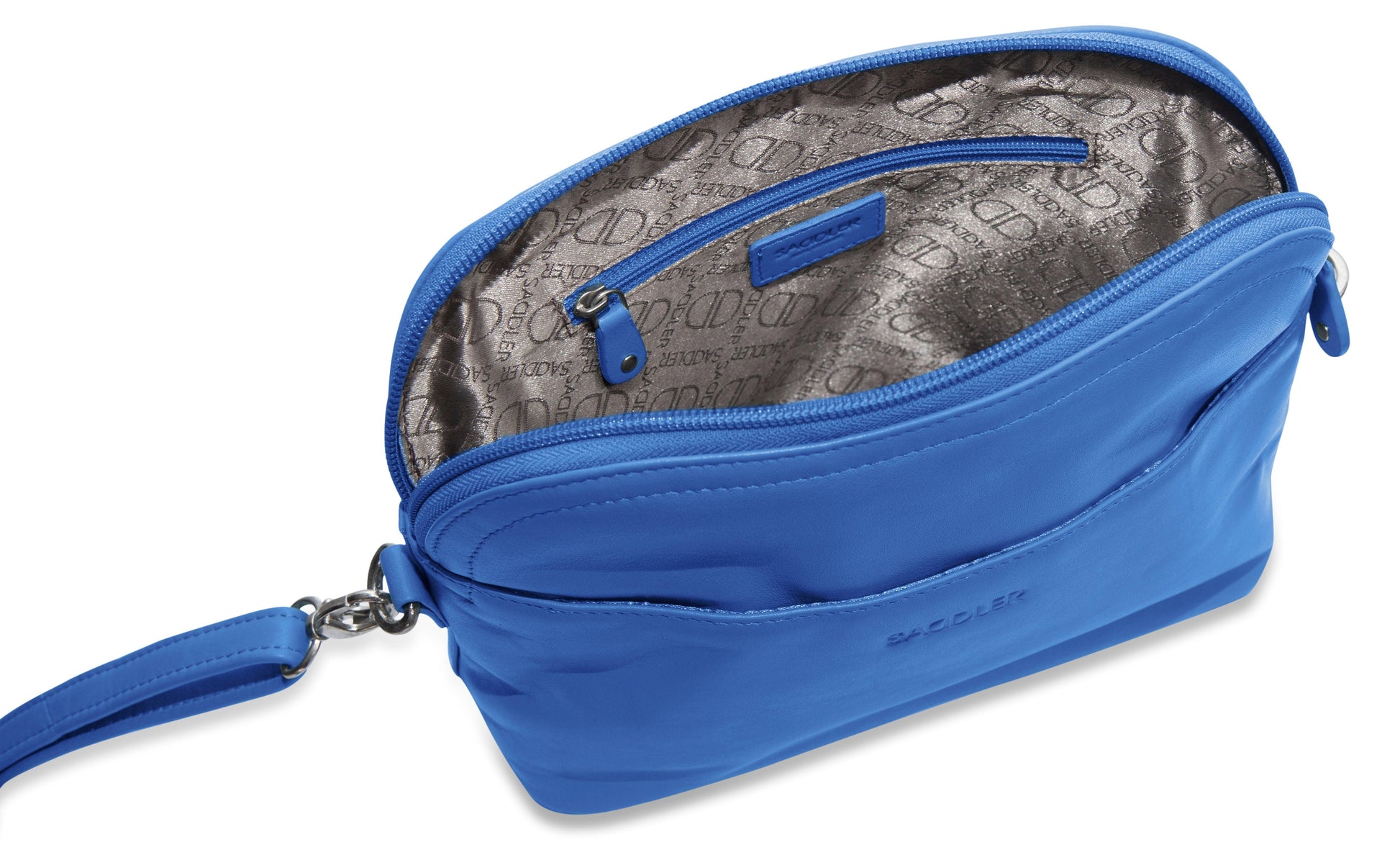 Brooklyn Leather Zip Top Handbag with Adjustable Shoulder Strap