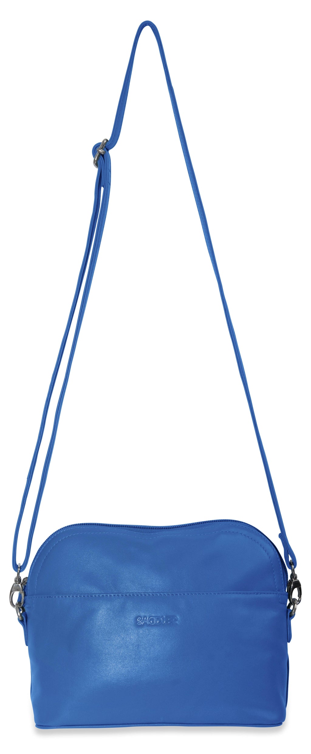 Brooklyn Leather Zip Top Handbag with Adjustable Shoulder Strap