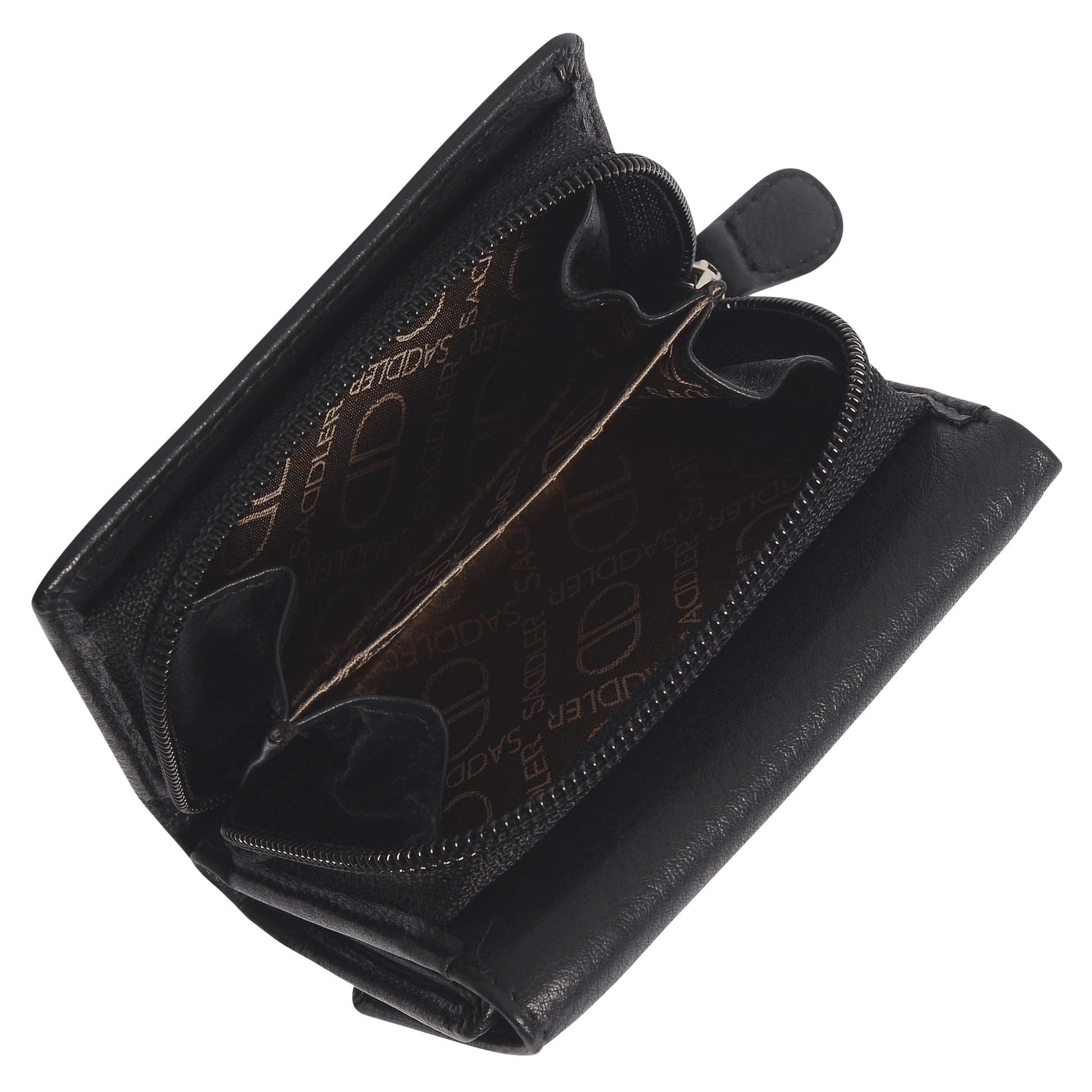 Handmade Leather Compact Trifold Purse with RFID Protection