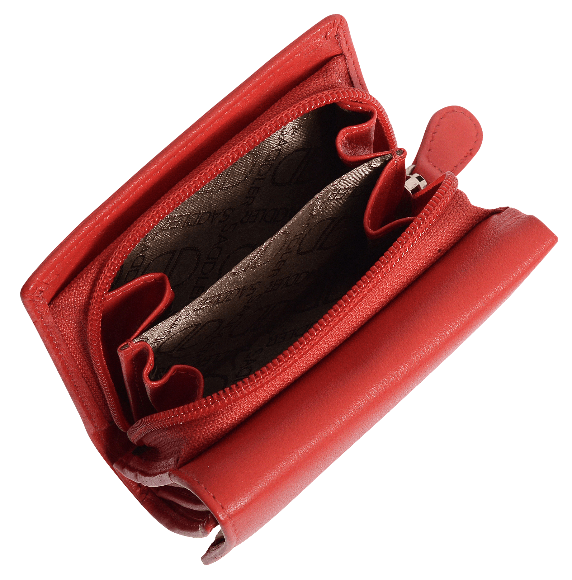 Handmade Leather Compact Trifold Purse with RFID Protection