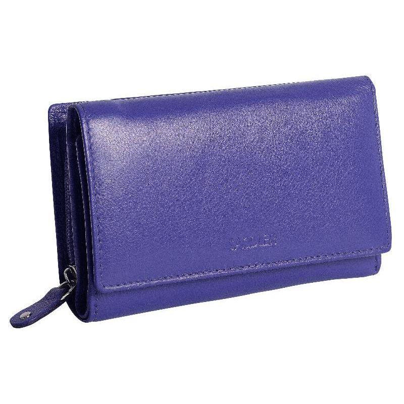 Compact Trifold Leather Purse Eleanor with RFID Protection