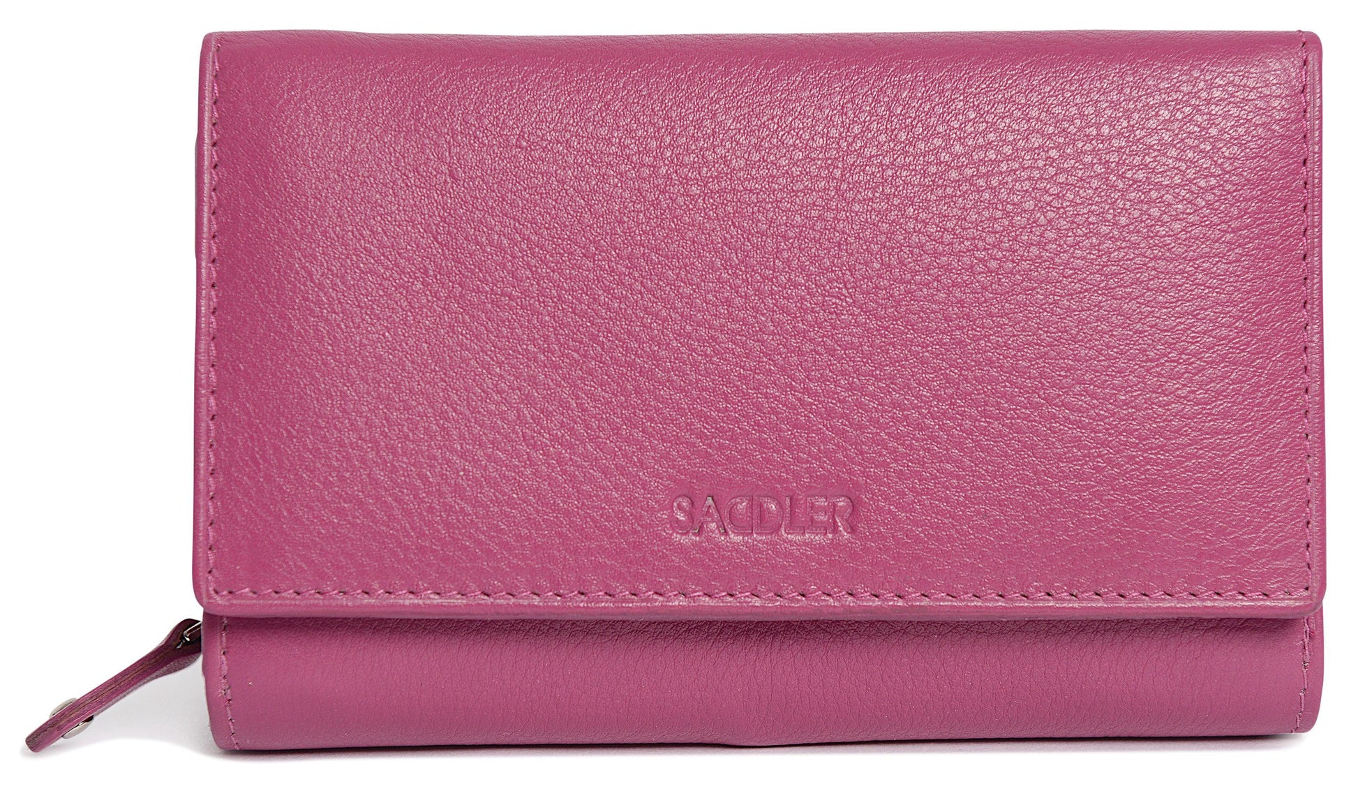 Compact Trifold Leather Purse Eleanor with RFID Protection