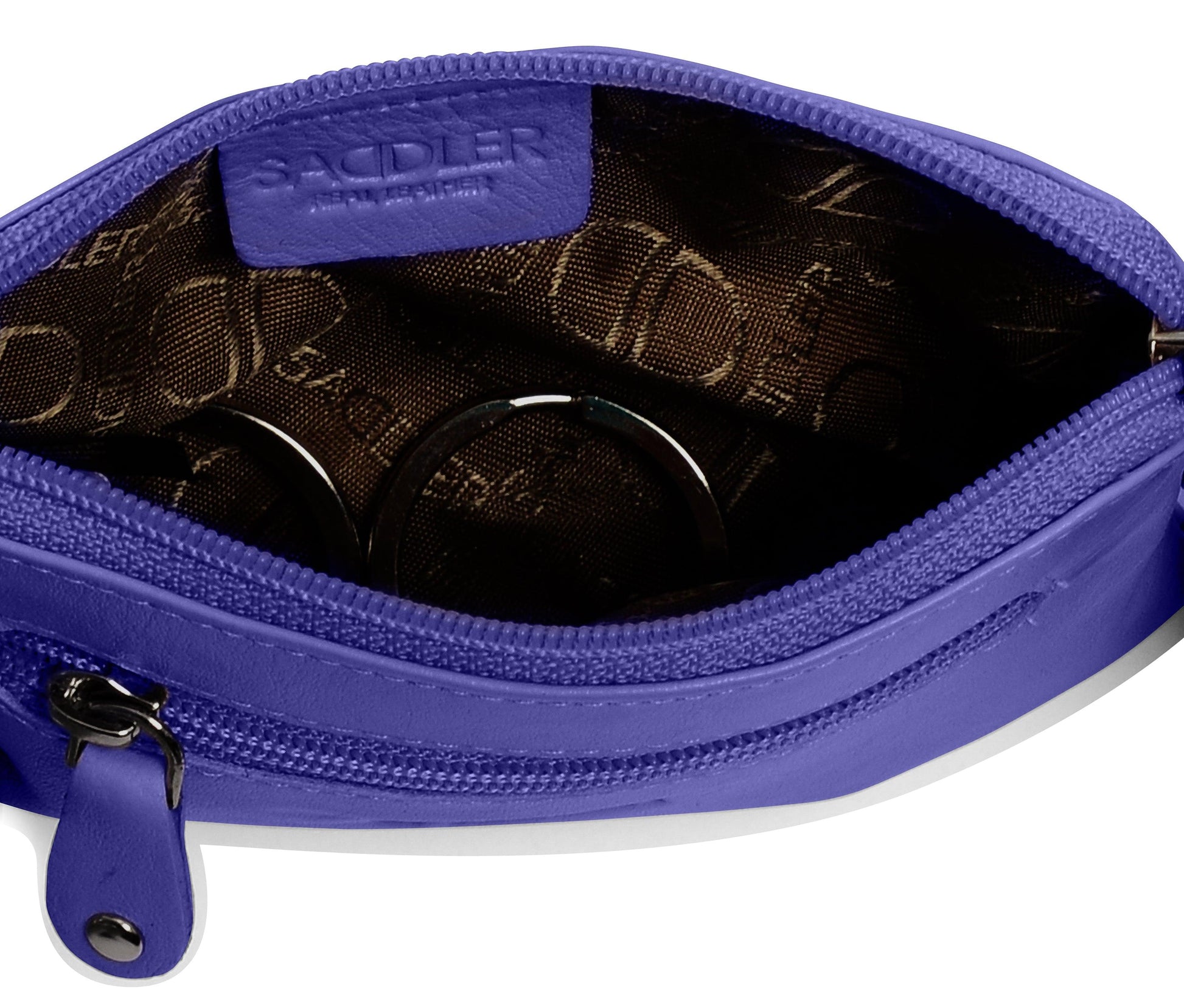 Compact Leather Coin and Card Purse Ellie Handmade RFID Protected