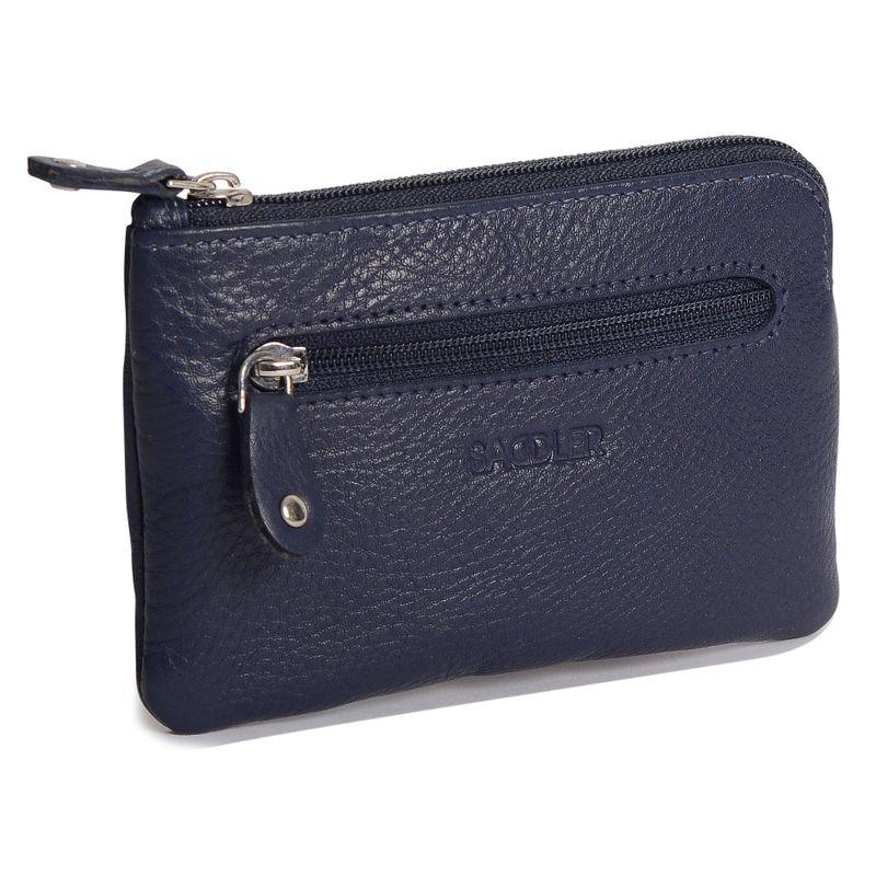 Compact Leather Coin and Card Purse Ellie Handmade RFID Protected